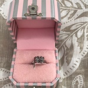 Juicy couture silver ring butterfly size 6